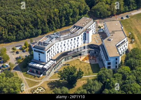 Luftaufnahme, Bildungszentrum IG-Metall, Oberzahnradhövel, Sprockhövel, Ruhrgebiet, Nordrhein-Westfalen, Deutschland, Bildung, Bildungseinrichtung, Stockfoto