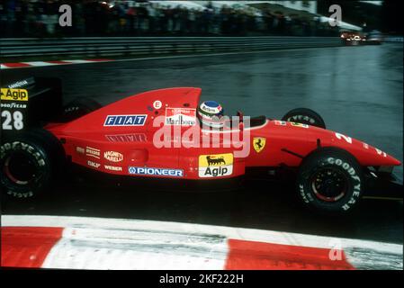 IVAN CAPELLI FERRARI Belgien Formel 1 Grand Prix GP Spa Francorchamps August 30. 1992 Stockfoto