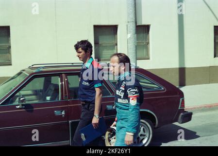 Teo Fabi. 1982 Großer Preis Der Vereinigten Staaten Von Amerika West Stockfoto