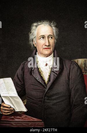 1820S JOHANN WOLFGANG VON GOETHE DEUTSCHER UNIVERSALGELEHRTER SCHRIFTSTELLER MALER SCHRIFTSTELLER PHILOSOPH DICHTER DRAMATIKER PORTRÄT VON JOSEPH STIELER - KA9380 HAR001 HARS GOETHE LITERATUR PHILOSOPH STIELER WEIMAR HAR001 INTELLEKTUELLER ROMANAUTOR ALTMODISCHER DICHTER UNIVERSALGELEHRTER Stockfoto