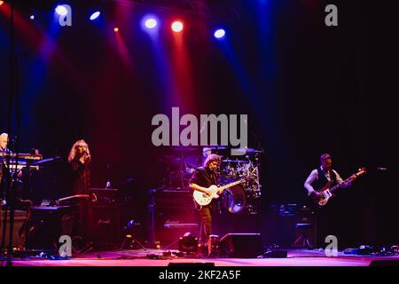 Der berühmte Prog-Gitarrist Steve Hackett spielt live in Turin, Italien Stockfoto