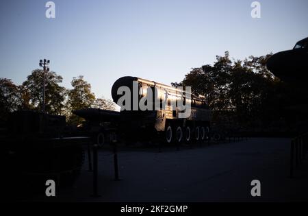 Grades Raketenabschusssystem Stockfoto