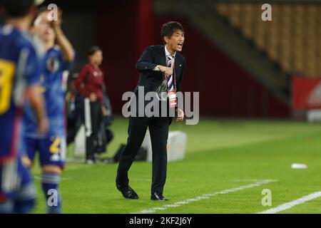 Sevilla, Spanien. 15.. November 2022. Futoshi Ikeda (JPN) Fußball: Internationales Freundschaftsspiel zwischen Spanien 1-0 Japan im Estadio La Cartuja in Sevilla, Spanien. Quelle: Mutsu Kawamori/AFLO/Alamy Live News Stockfoto
