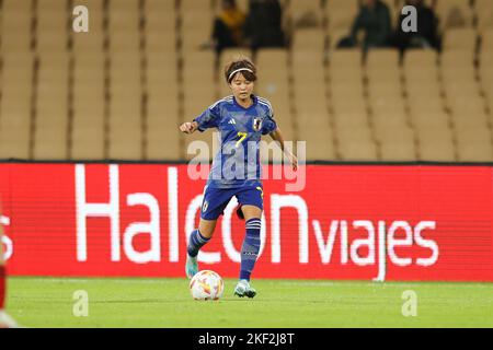 Sevilla, Spanien. 15.. November 2022. Hinata Miyazawa (JPN) Fußball: Internationales Freundschaftsspiel zwischen Spanien 1-0 Japan im Estadio La Cartuja in Sevilla, Spanien. Quelle: Mutsu Kawamori/AFLO/Alamy Live News Stockfoto