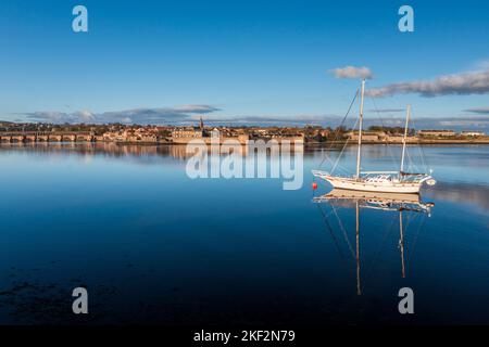 Berwick upon Tweed, umgeben von den Stadtmauern, Englands nördlichste Stadt, Northumberland, England Stockfoto