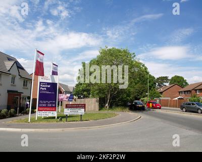 New Taylor Wimpey Development, Kestrel Park, in Bursledon, Hampshire, Großbritannien Stockfoto