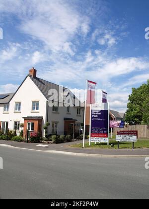 New Taylor Wimpey Development, Kestrel Park, in Bursledon, Hampshire, Großbritannien Stockfoto