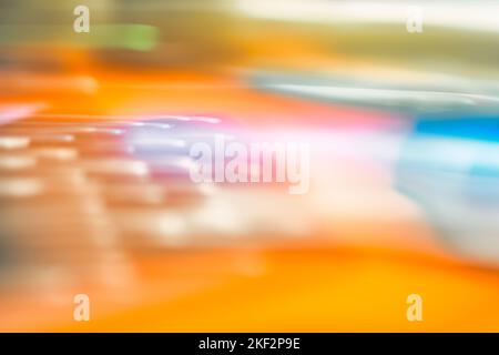 Bewegungsunschärfe einer Computertastatur Stockfoto