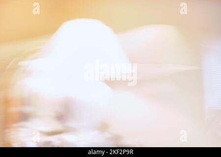 Bewegungsunschärfe Lampe bewegt sich schnell Stockfoto