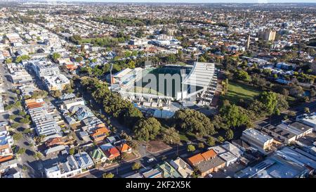 HBF Park oder Perth Oval, Perth, Australien Stockfoto