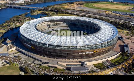 Optus Stadium oder Perth Stadium, Perth, WA, Australien Stockfoto