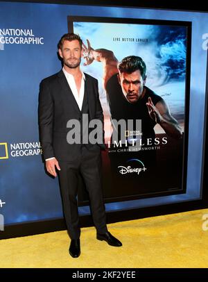 New York City, USA. 15.. November 2022. Chris Hemsworth bei der "Limitless" mit Chris Hemsworth Premiere im Jazz im Lincoln Center am 15. November 2022 in New York City, NY © Steven Bergman/AFF-USA.COM Quelle: AFF/Alamy Live News Stockfoto
