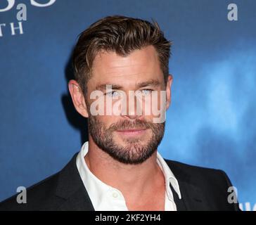 New York City, USA. 15.. November 2022. Chris Hemsworth bei der "Limitless" mit Chris Hemsworth Premiere im Jazz im Lincoln Center am 15. November 2022 in New York City, NY © Steven Bergman/AFF-USA.COM Quelle: AFF/Alamy Live News Stockfoto