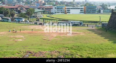 Galle Cricket Ground und Fort, Sri Lanka Stockfoto