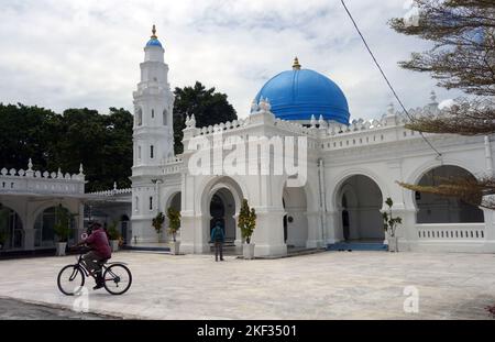 Blaue Moschee, Masjid Panglima Kinta, Ipoh, Perak, Malaysia. Kein MR oder PR Stockfoto