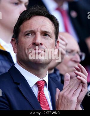 Datei-Foto vom 11-06-2022 von Football Association of Wales-Chef Noel Mooney, der die Weltmeisterschaft für den walisischen Fußball und das Land selbst zum „Game-Changer“ erklärt hat. Ausgabedatum: Mittwoch, 16. November 2022. Stockfoto