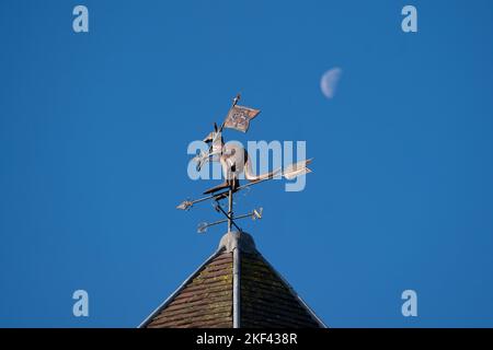 Das Wetter in Känguru schwinden mit dem kängurösen Mond, London, England Stockfoto