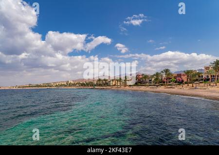 Tala Bay Beach Aqaba Jordanien Stockfoto