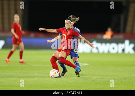 Sevilla, Spanien. 15.. November 2022. Claudia Zomoza (ESP) Fußball: Internationales Freundschaftsspiel zwischen Spanien 1-0 Japan im Estadio La Cartuja in Sevilla, Spanien . Quelle: Mutsu Kawamori/AFLO/Alamy Live News Stockfoto