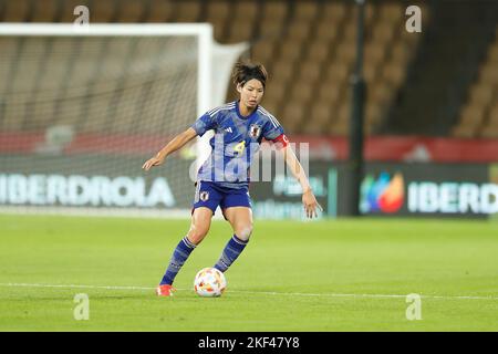 Sevilla, Spanien. 15.. November 2022. Saki Kumagai (JPN) Fußball: Internationales Freundschaftsspiel zwischen Spanien 1-0 Japan im Estadio La Cartuja in Sevilla, Spanien. Quelle: Mutsu Kawamori/AFLO/Alamy Live News Stockfoto
