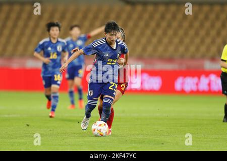 Sevilla, Spanien. 15.. November 2022. Aoba Fujino (JPN) Fußball: Internationales Freundschaftsspiel zwischen Spanien 1-0 Japan im Estadio La Cartuja in Sevilla, Spanien. Quelle: Mutsu Kawamori/AFLO/Alamy Live News Stockfoto