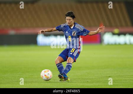 Sevilla, Spanien. 15.. November 2022. Hikaru Naomoto (JPN) Fußball: Internationales Freundschaftsspiel zwischen Spanien 1-0 Japan im Estadio La Cartuja in Sevilla, Spanien. Quelle: Mutsu Kawamori/AFLO/Alamy Live News Stockfoto