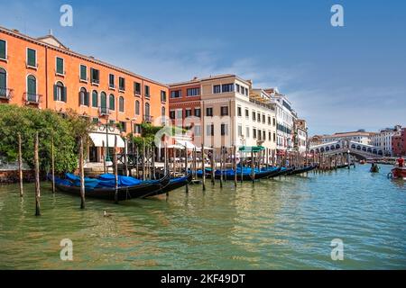 historische Paläste. Palazzi, am Canale Grande Venedig, Region Venetien, Italien Stockfoto