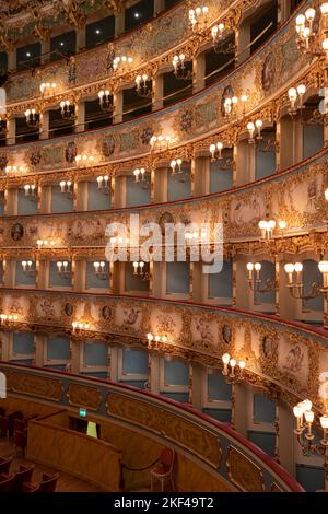 Innenansicht, Theater, Teatro La Fenice, Venedig, Venetien, Italien Stockfoto