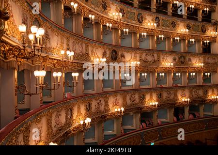 Innenansicht, Theater, Teatro La Fenice, Venedig, Venetien, Italien Stockfoto