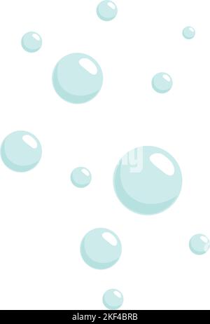 Unterwasserluftbälle. Cartoon-Symbol für Wasserblasen Stock Vektor