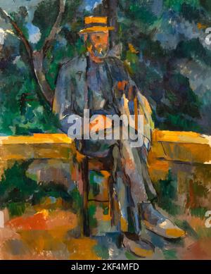 Sitzender Mann, Paul Cezanne, 1905-1906, Thyssen-Bornemisza National Museum, Museo Nacional Thyssen-Bornemisza, Madrid, Spanien, Europa Stockfoto