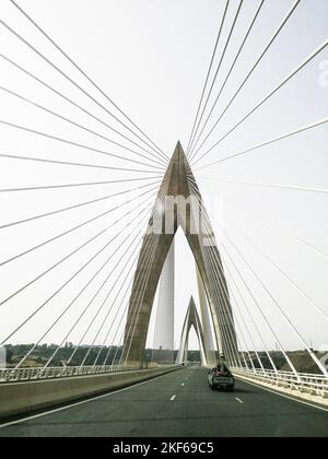 Marokko, Rabat, Mohammed-VI-Brücke Stockfoto