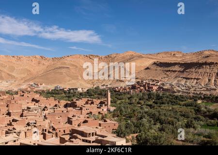 Marokko, Umgebung von Ait Ben Haddou Ksar Stockfoto