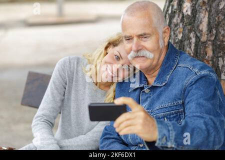 Familientechnik und People-Konzept Stockfoto