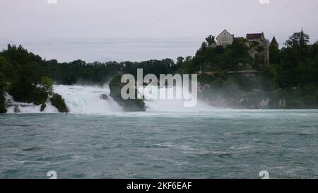 Rheinfall Rheinfall schaffhausen zürich deutschland Grenze zur schweiz Stockfoto