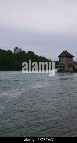 Rheinfall Rheinfall schaffhausen zürich deutschland Grenze zur schweiz Stockfoto