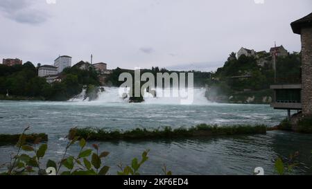 Rheinfall Rheinfall schaffhausen zürich deutschland Grenze zur schweiz Stockfoto