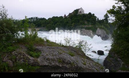 Rheinfall Rheinfall schaffhausen zürich deutschland Grenze zur schweiz Stockfoto