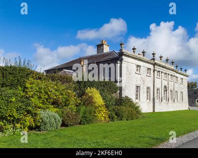 Das Russborough House ist ein herausragendes Beispiel palladianischer Architektur und wurde zwischen 1741 und 1755 erbaut. Es liegt in der Nähe von Blessington. Stockfoto