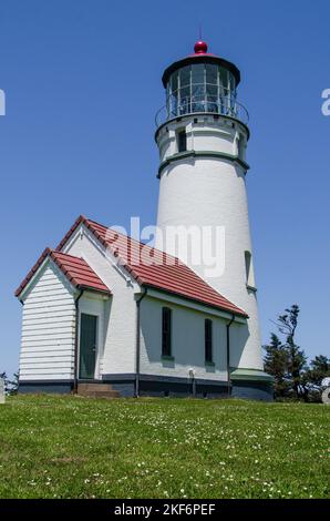 Cape Blanco Lighthouse im südlichen Oregon Stockfoto