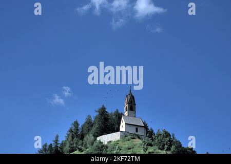 dolomiten Berge gadertal Blick auf Panoramalandschaft Stockfoto