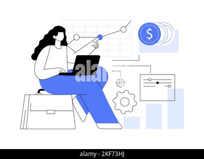 Portfolio Income Abstract Concept Vector Illustration. Stock Vektor