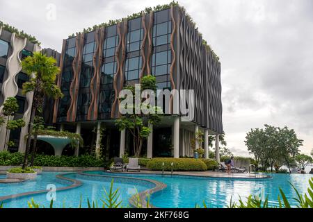 Wunderschön Das Outpost Hotel Sentosa Singapore Stockfoto