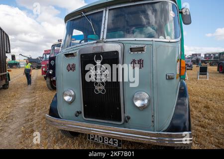Tarrant Hinton.Dorset.Vereinigtes Königreich.August 25. 2022.Ein Seddon Diesel Mark 5 LKW aus dem Jahr 1955 ist auf der Great Dorset Steam Fair zu sehen Stockfoto
