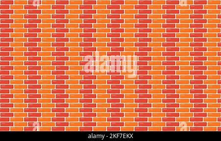 Nahtloses Muster aus Ziegelwänden. Braune dekorative Mauerwerk wiederholende Textur. Backsteine Mauerwerk Hintergrund. Vektor Stock Vektor