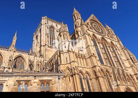 York Minster, Deangate, York, Yorkshire, England, UK, YO1 7HH Stockfoto