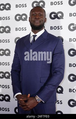 Stormzy nimmt an den GQ Men of the Year Awards im Mandarin Oriental Hyde Park, London, Teil. Bilddatum: Mittwoch, 16. November 2022. Stockfoto