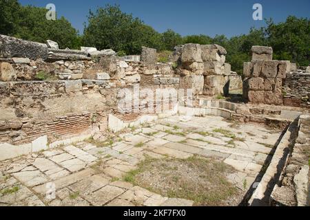 Hadrianbäder in Aphrodisias Antike Stadt in Geyre, Aydin, Turkiye Stockfoto