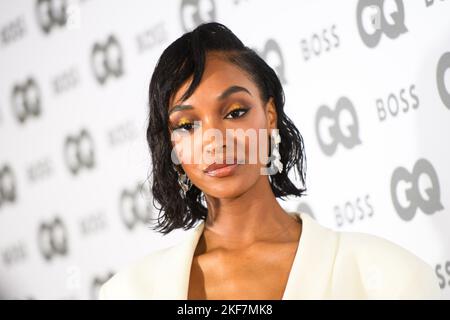 London, Großbritannien. 16. November 2022. Jourdan Dunn nimmt an den GQ Men of the Year Awards im Mandarin Oriental Hyde Park, London, Teil. Bilddatum: Mittwoch, 16. November 2022. Bildnachweis sollte lauten: Matt Crossick/Alamy Live News Stockfoto