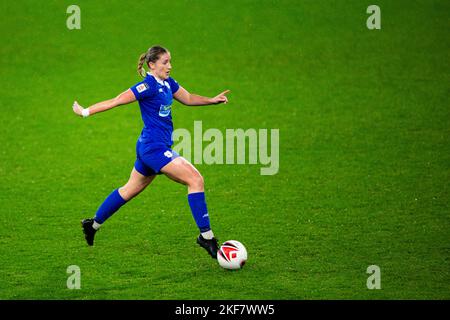 Cardiff, Großbritannien. 16.. November 2022. Hannah Power von Cardiff City in Aktion. Cardiff City gegen Abergavenny beim Genero Adran Premier im Cardiff City Stadium am 16.. November 2022. Quelle: Lewis Mitchell/Alamy Live News Stockfoto